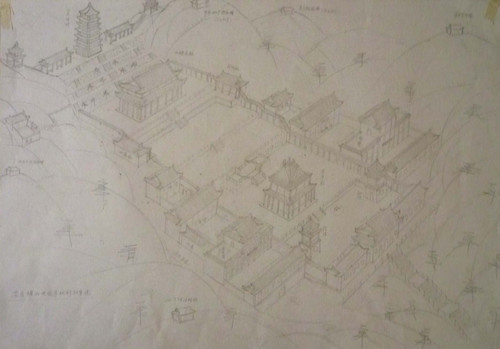 傳統寺廟規劃設計及寺院圖紙分析